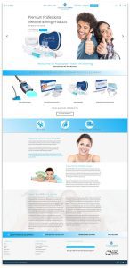 Australian Teeth Whitening Web design by GNT Graphic Services
