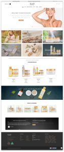 Bush Skincare Website design by GNT Graphic Services