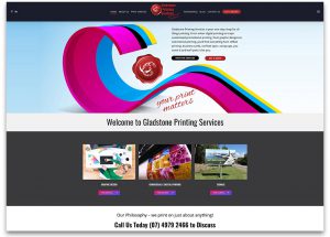 Gladstone Print Website deigned & built by GNT Graphic Services